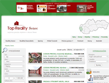 Tablet Screenshot of objekty.reality-senec.eu