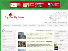Tablet Screenshot of byty.reality-senec.eu